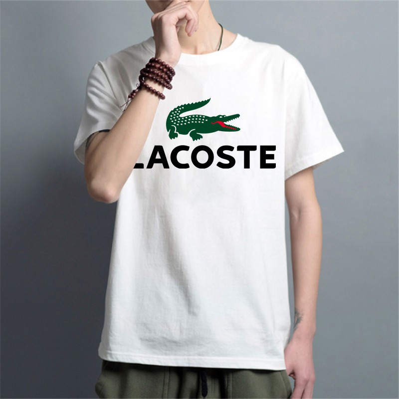 LACOSTE Áo Thun Nam Tay Ngắn In Logo Lacote Thời Trang Trẻ Trungq12