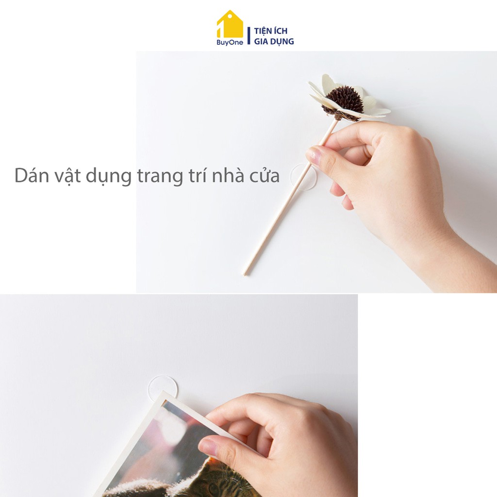 Combo 30 miếng dán acrylic siêu dính 2 mặt trong suốt - buyone - BOPK138