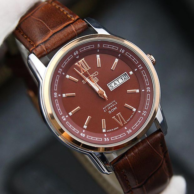 Đồng hồ nam dây da BE3234W mặt kính chống nước chống xước thiết kế lịch lãm 2 màu sang trọng | BigBuy360 - bigbuy360.vn