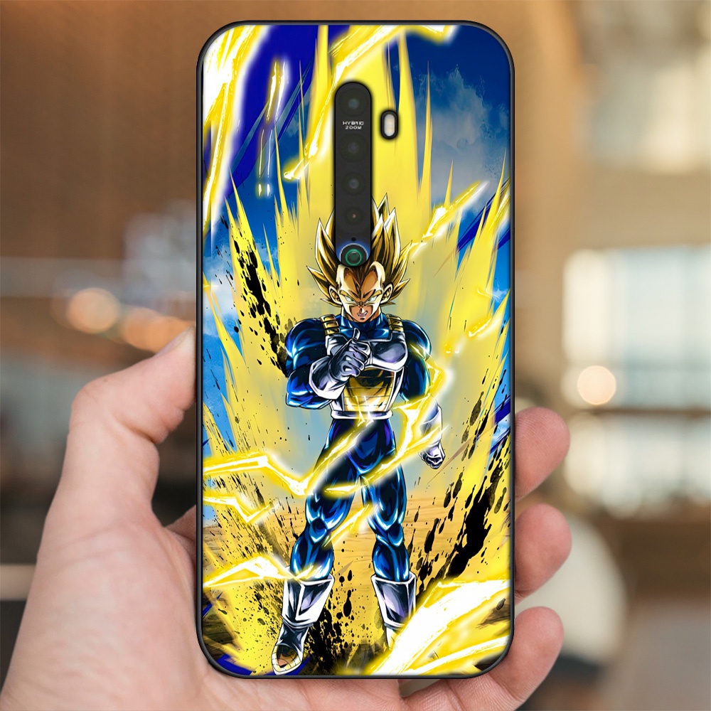 Ốp lưng Oppo Reno 2 viền đen in hình Vegeta Dragon Ball