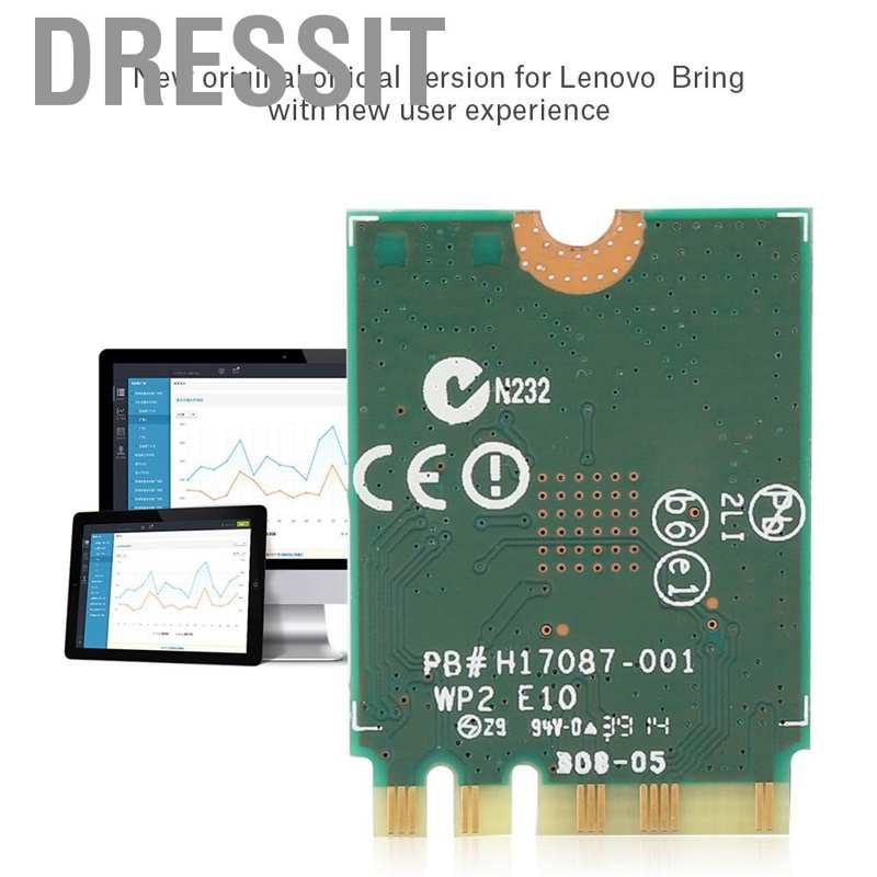 Dressit Dual Band 867Mbps WiFi Wireless Card For Intel 7260AC NGFF/M2 2.4G/5Ghz 802.11ac