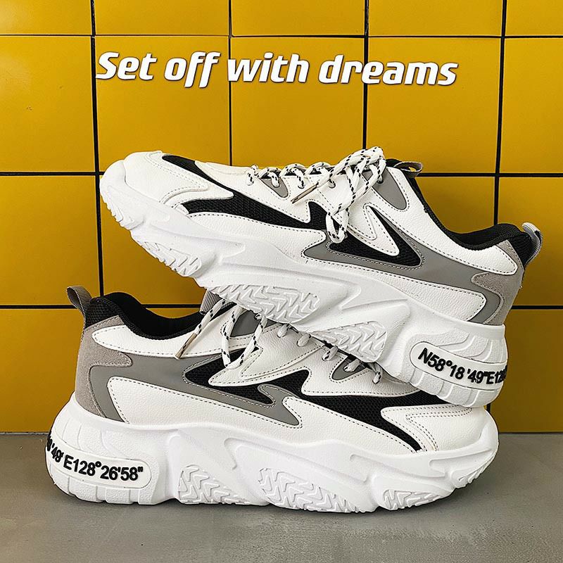 💥 Giày Sneaker bản thịnh hành phối 2 màu V03 Free Match tăng chiều cao 6 cm.