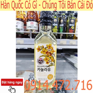 Dầu hạt cải beksul 500ml - canola oil - nhập khẩu hàn quốc