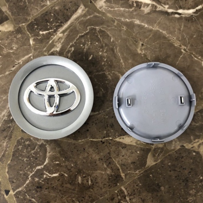 01 Logo chụp mâm, ốp lazang bánh xe ô tô Toyota Camry Đời từ 2000-2003, Fortuner TRD SPORTIVO đời 2009-2011