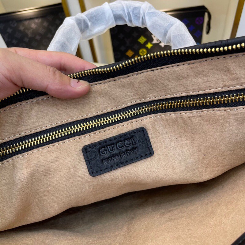 Túi xách nam thời trang cao cấp da thật GUCCI GG GC thiết kế sang trọng hoạ tiết in logo  mẫu mới năm nay