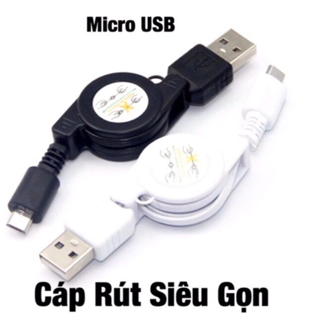 Dây Cáp Sạc Micro USB rút gọn thông minh