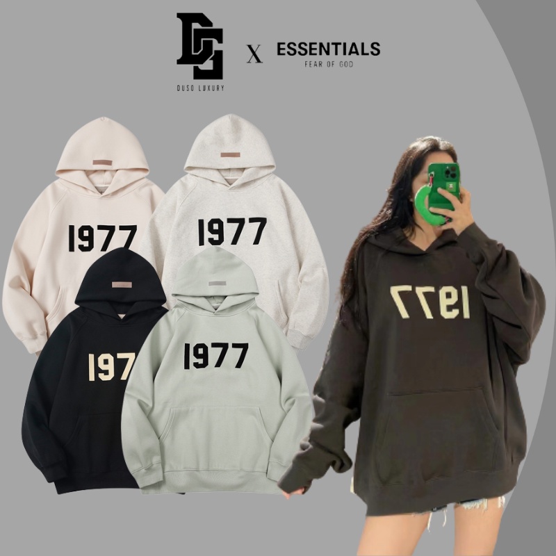 Áo Hoodie Essentials Fear Of God 1977 SS2022, Essentials FOG Hoodie 1977, Chất liệu nỉ bông, nhiều màu DuSo