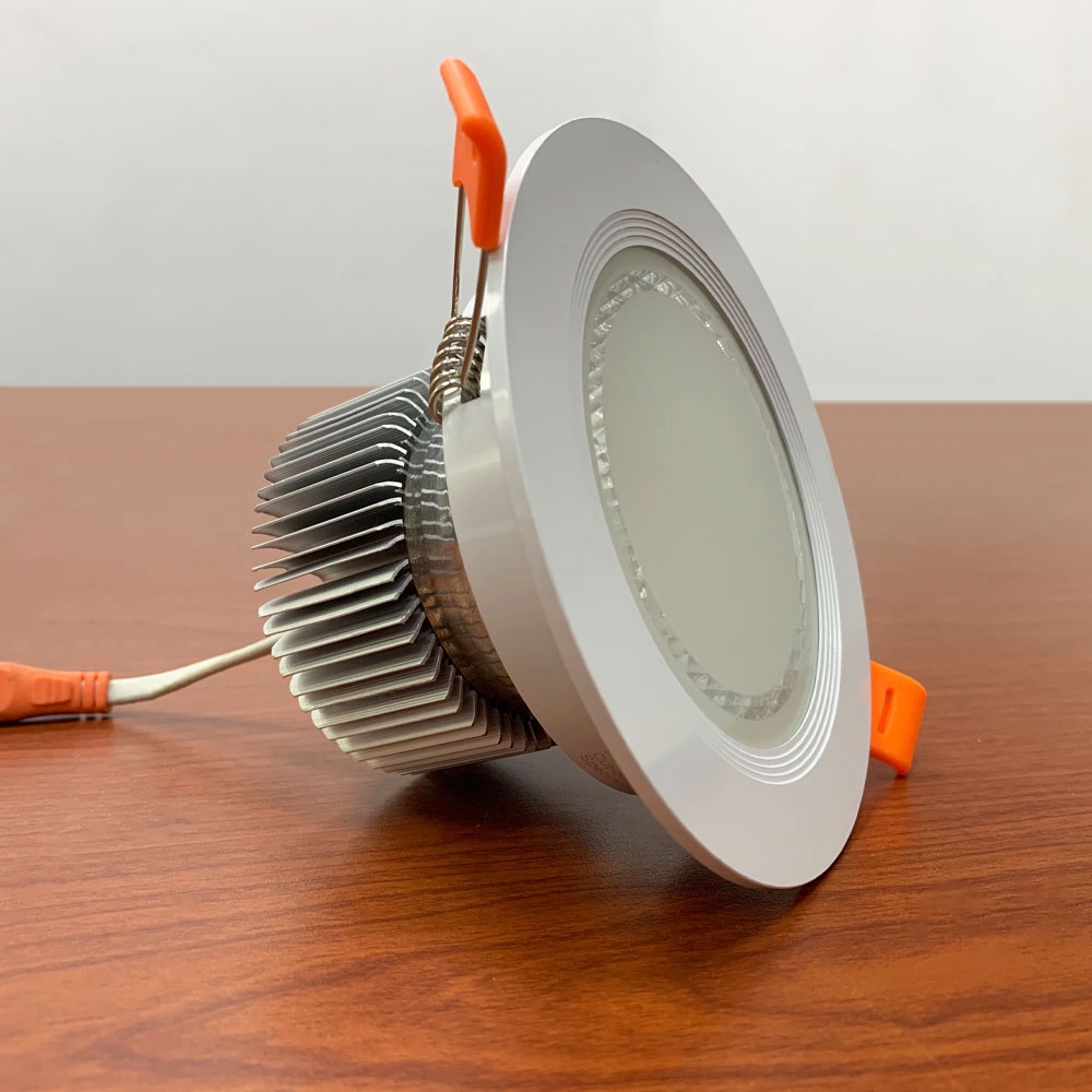 Đèn Led Âm Trần 7W Đế Nhôm Đúc 3 Chế Độ Ánh Sáng Phi 90,  Đèn Downlight Haledco Bảo Hành 1 Năm HSDL558-7