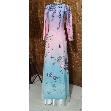 Áo dài hoa nhí và 3d