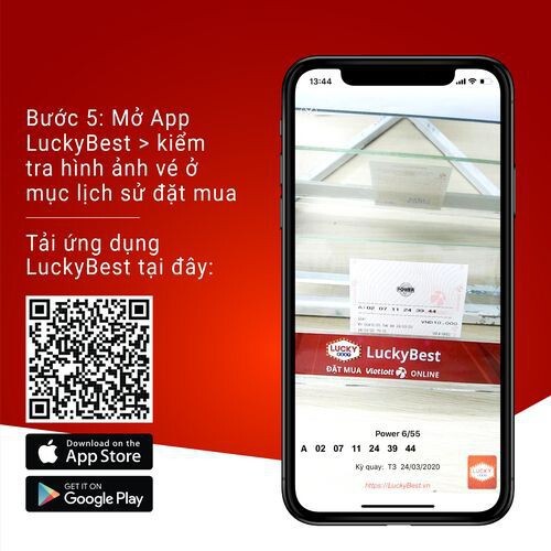 Toàn quốc [E-voucher] Mã giảm giá 10k mua vé Vietlott cùng LuckyBest