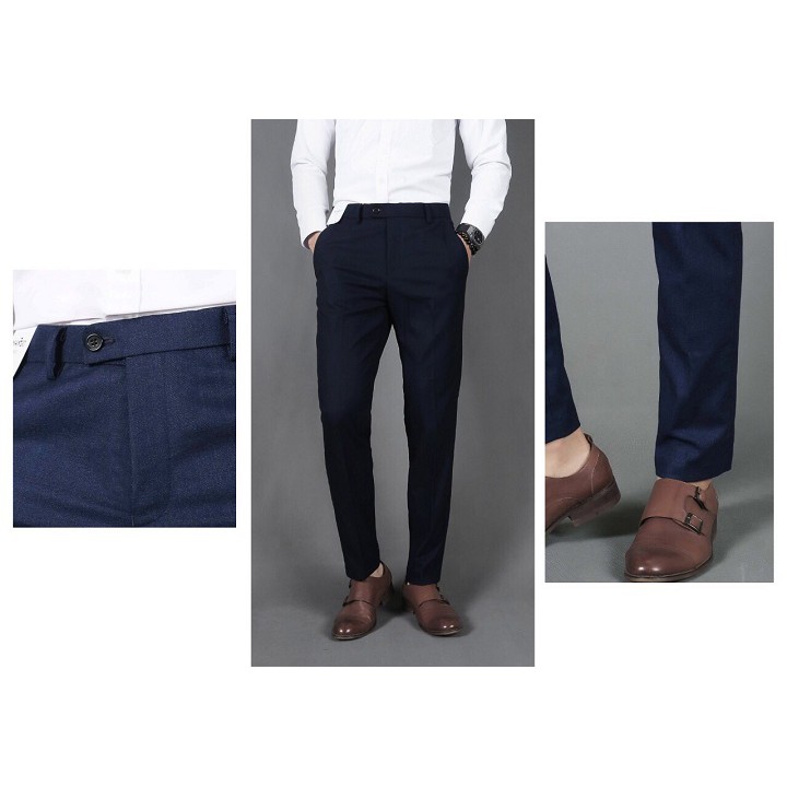 [KHO XẢ XỊN] Quần âu nam cao cấp vải Tuyết Nhung co giãn tạo cảm giác thoải mái dễ chịu, kiểu dáng côn bó trẻ trung QA01 | BigBuy360 - bigbuy360.vn