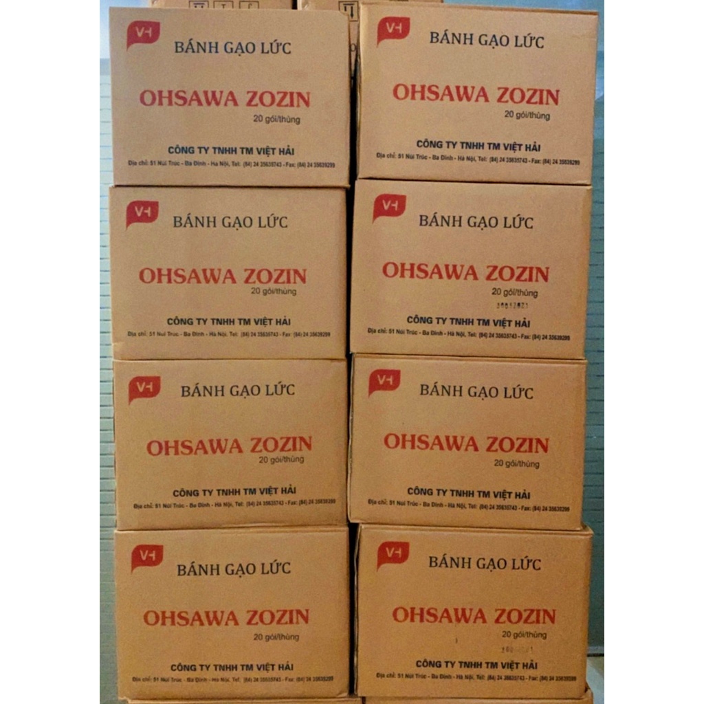 Bánh gạo lứt OHSAWA ZOZIN Rong biển 125g - Ăn vặt giảm cân không lo béo 100% từ gạo lứt