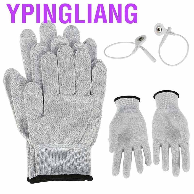 Đôi găng tay điện cực mát xa có dây dẫn điện cực sử dụng chăm sóc sắc đẹp