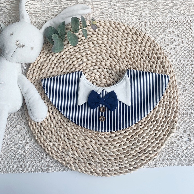 Yếm tròn cotton công tử cho bé trai