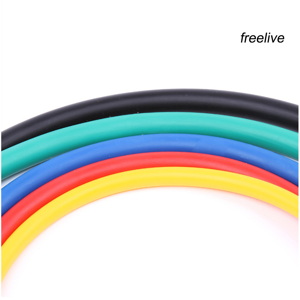 FRE|11Pcs Yoga Fitness Exercise Resistance Bands Tubes Workout Elastic Pull Rope Set