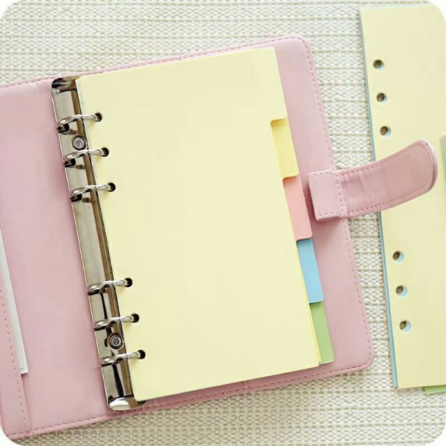 Tab phân trang A4 B5 A5 A6 giấy bìa cứng cho sổ planner bìa còng