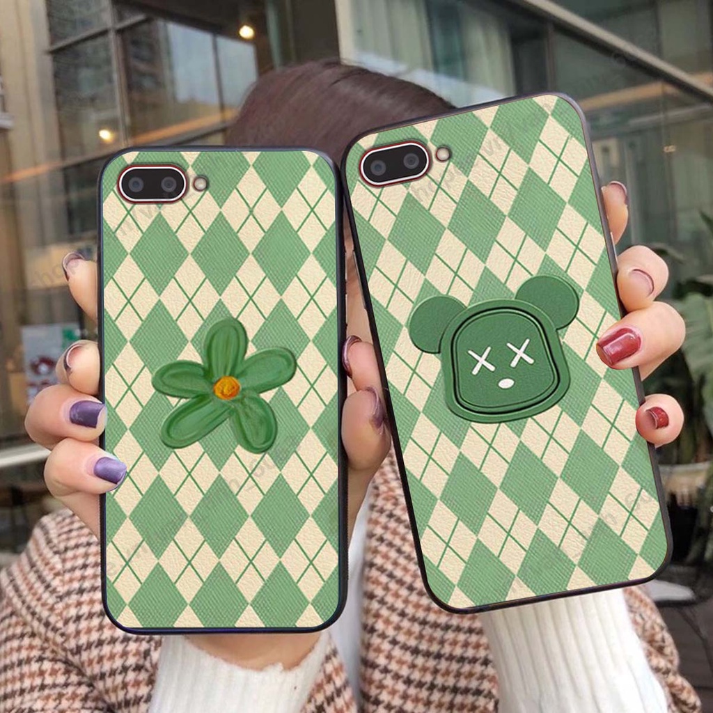 Ốp lưng Oppo A3s / A1k in hình hoa, gấu rich bear nghệ thuật, thời trang