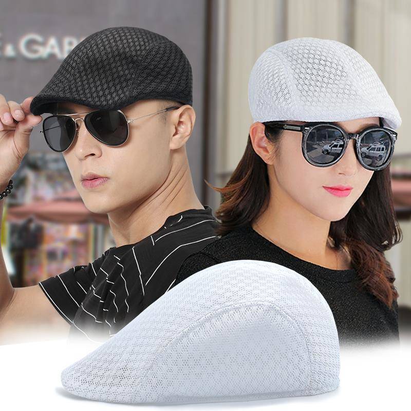 (Hàng Có Sẵn) Mũ Beret Chống Nắng Mùa Hè Thoáng Khí Đơn Giản Dành Cho Nam Trung Niên Và Người Lớn Tuổi