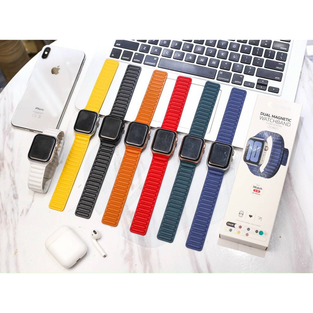 Dây Apple Watch Sport Loop Leather Chính Hãng Cotecci trên Series 6 Mới Nhất 2020