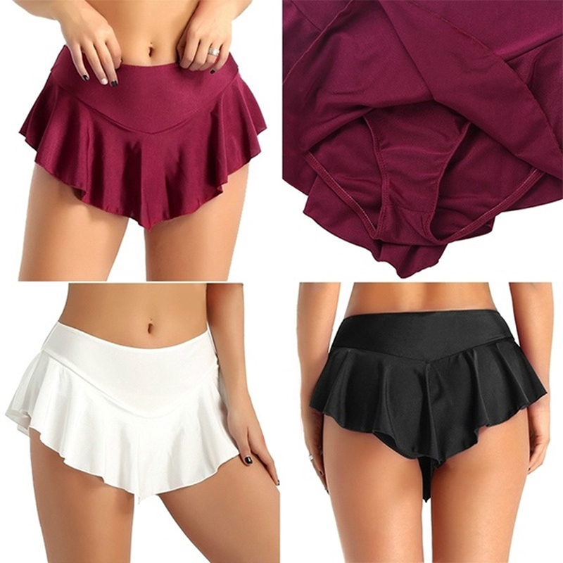 Summer Women's Fashion Casual Solid Color Dance Skirt