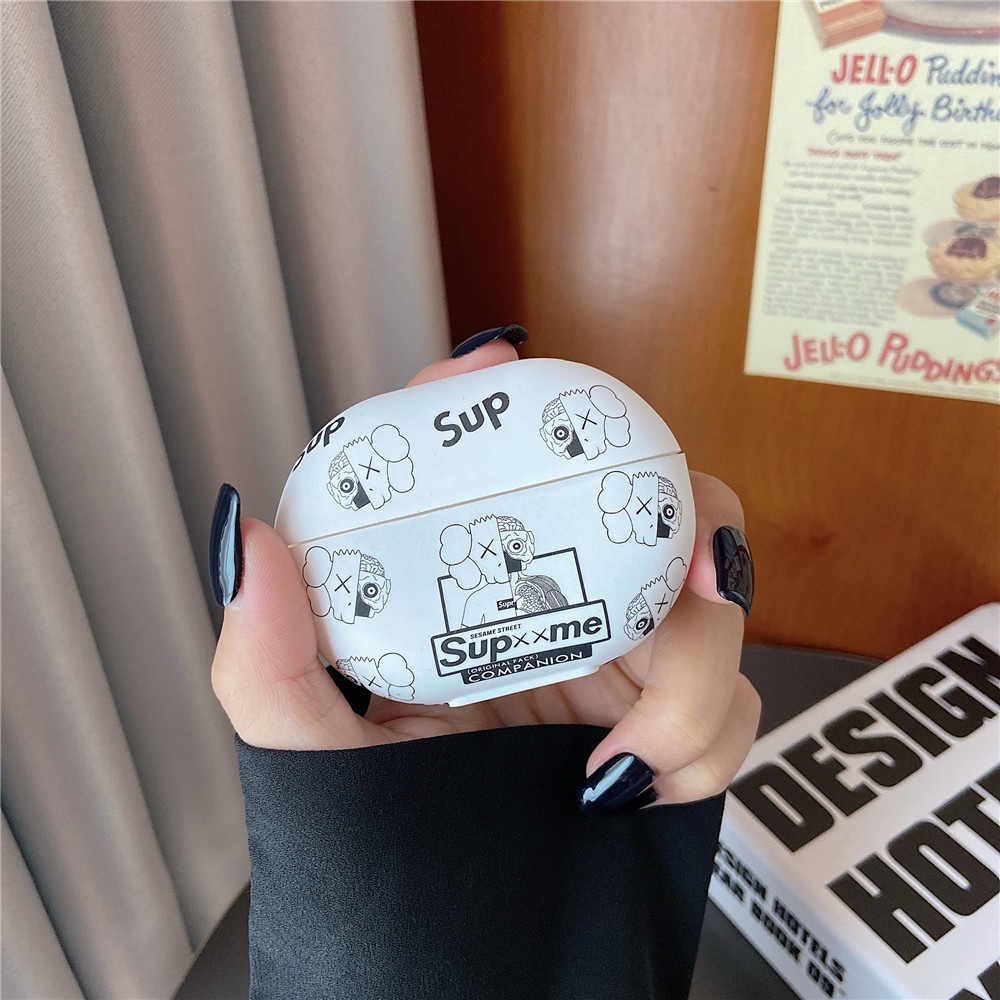 Vỏ Bảo Vệ Hộp Sạc Tai Nghe OPPO Enco Air 2 Chất Liệu Mềm Họa Tiết Sesame Street