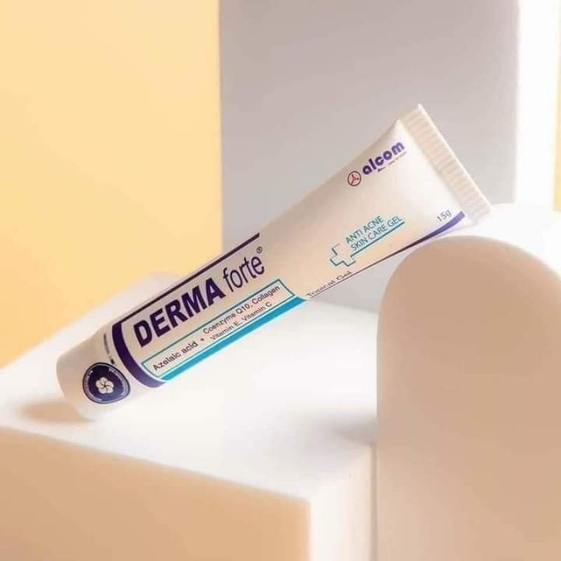 Derma Forte Gel giảm mụn thâm làm sáng da cho da dầu mụn nhạy cảm 15g