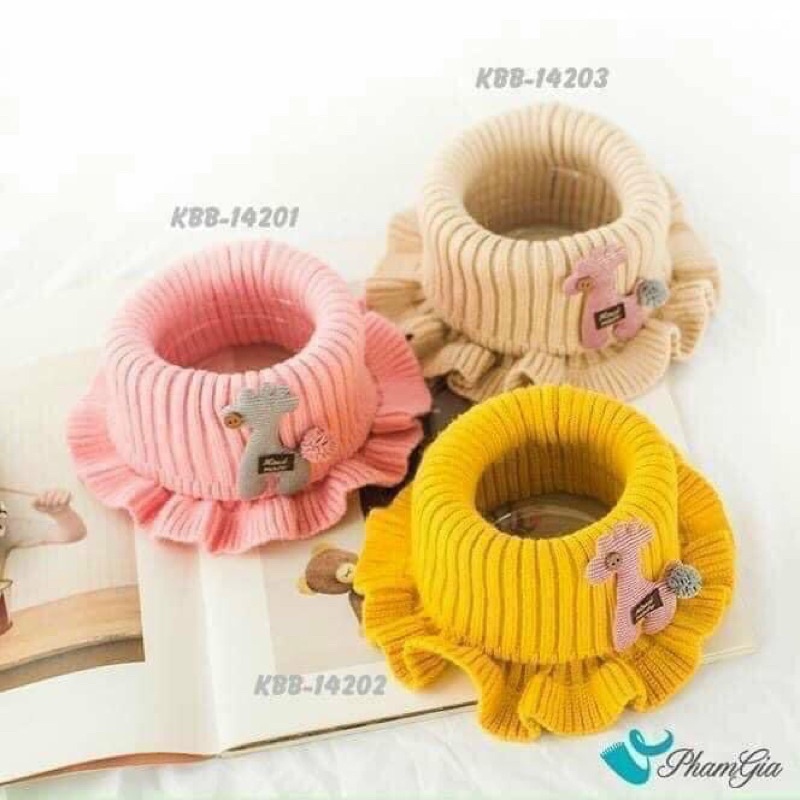 khăn len ống cổ nhún hình hươu