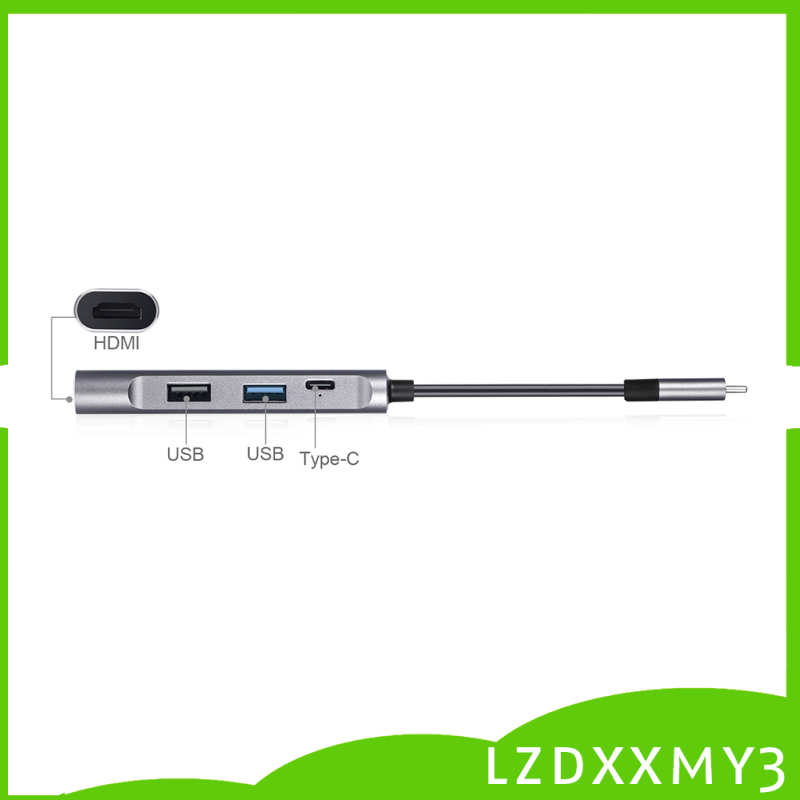 HOT Aluminum USB C Hub Type C to 4K HDMI USB 3.0 2.0 PD Port for MacBook Pro | BigBuy360 - bigbuy360.vn