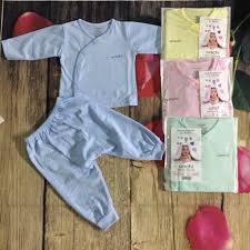 Bộ đồ dài tay chất cotton siêu mềm mịn Unchi cho bé sơ sinh từ 3-9kg