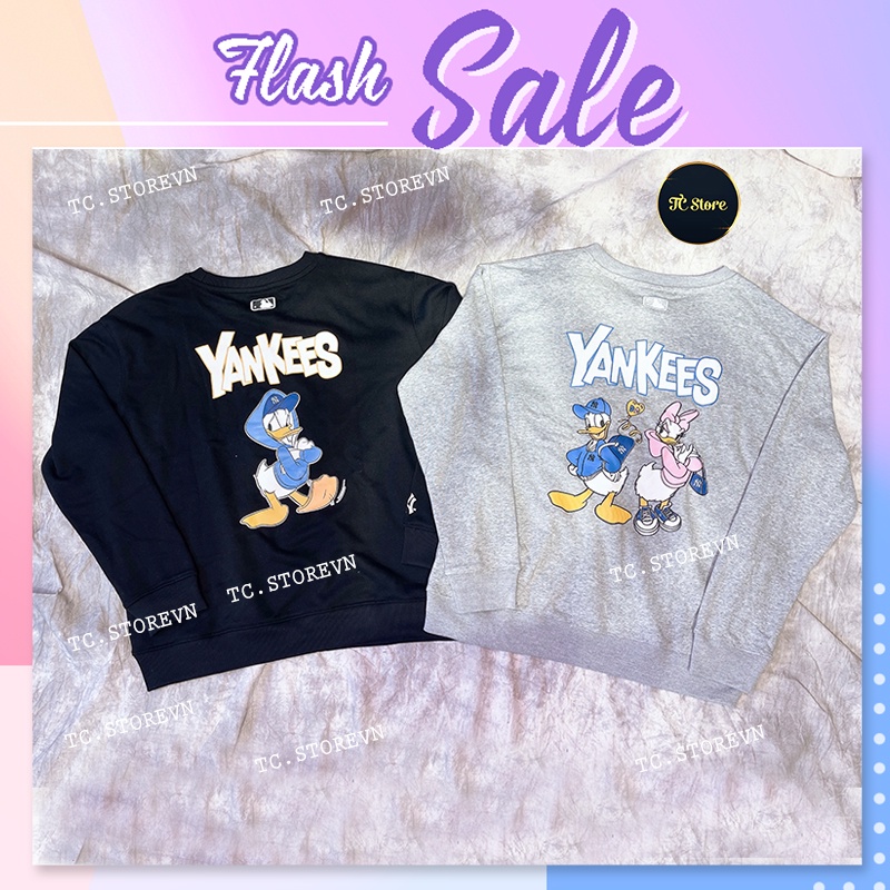 Áo Sweater NY Yankess x Disney ⚡️ Hàng Xuất Xịn ⚡️ Chất Nỉ Siêu Đẹp