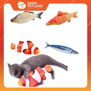 Đồ Chơi Cá Nhồi Bông 3D Cao Cấp Catnip Cho Chó Mèo