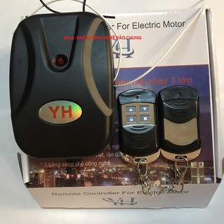 Hộp nhận cửa cuốn sóng 433MHZ kèm theo 2 remote điều khiển