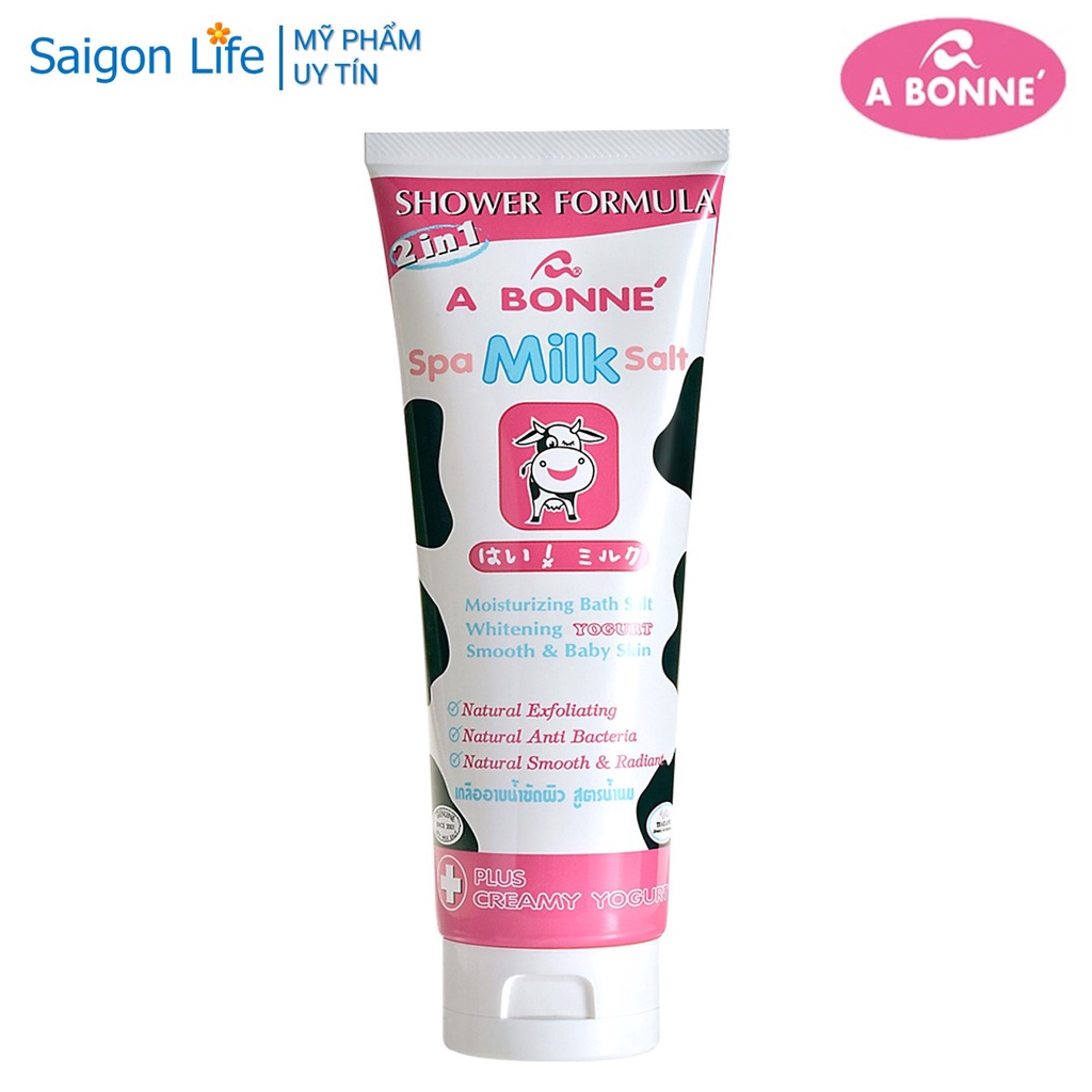 Muối Tắm Sữa Bò Spa A Bonne Làm Trắng Da, Tẩy Tế Bào Chết A Bonne Spa Milk Salt Shower Formula 350g