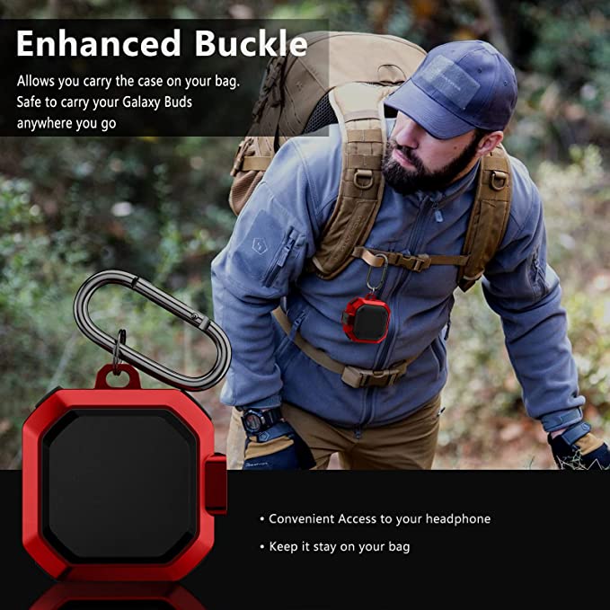 Vỏ hộp sạc tai nghe Samsung Galaxy Buds 2 2021 / Galaxy Buds Pro 2021 / Galaxy Live 2020 kiểu giáp bảo vệ