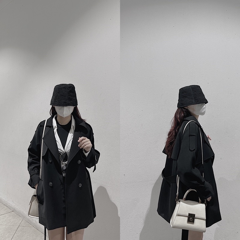 Áo khoác măng tô siêu hàn quốc by samhyewear