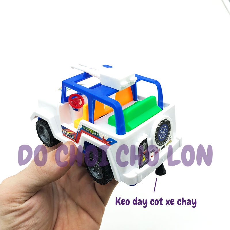 Đồ chơi mô hình xe JEEP chạy bằng dây cót bằng nhựa 205A