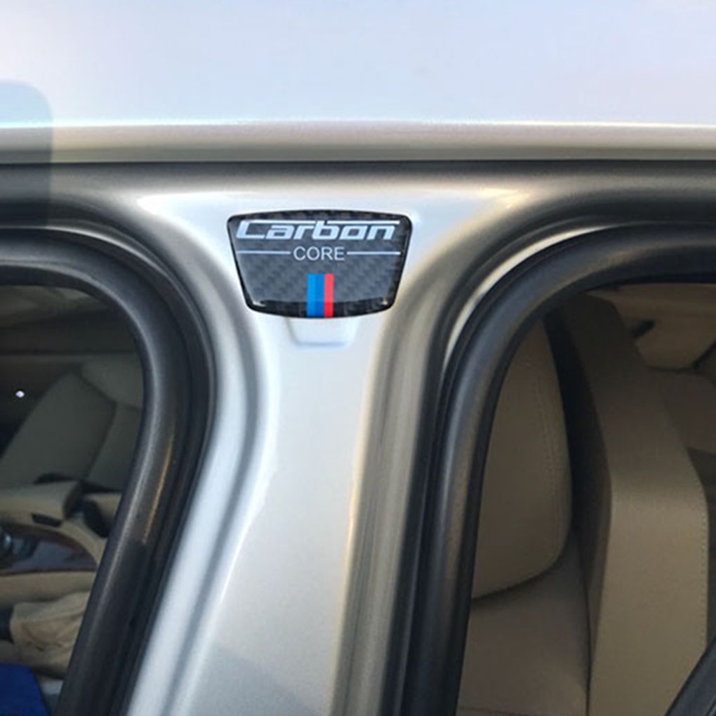 [Coco]Carbon Fiber Car Door B Column Scratches Overlap Decoration Decal for BMW 1/3/5/7 Series X1/X3/X5/X6