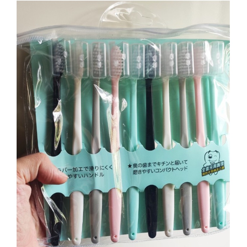 Combo 10 bàn chải chăm sóc răng miệng vệ sinh tiện lợi