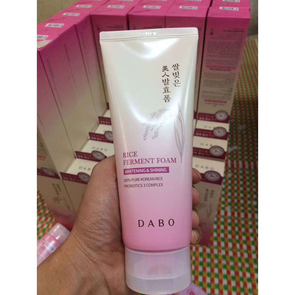 Sữa Rửa Mặt Hàn Quốc DABO Gạo lên men tự nhiên - DABO Rice Ferment Foam cleanser