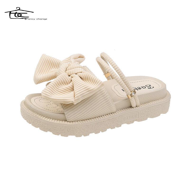 Sandal hai quai đế dày thời trang mùa hè dành cho bạn nữ 2022