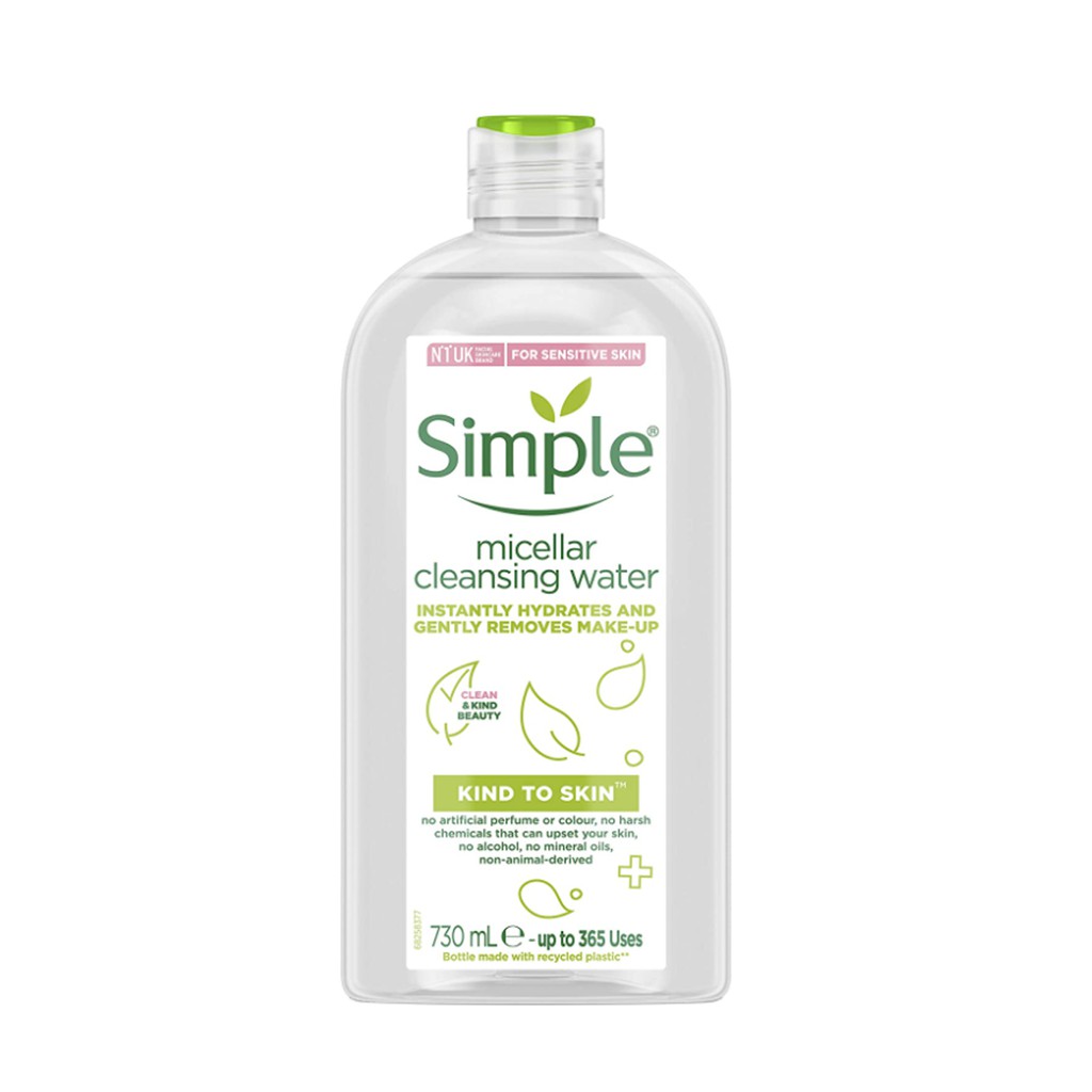 [TOP 1 SHOPEE] Nước tẩy trang Simple Micellar Cleansing Water (Bill Anh)