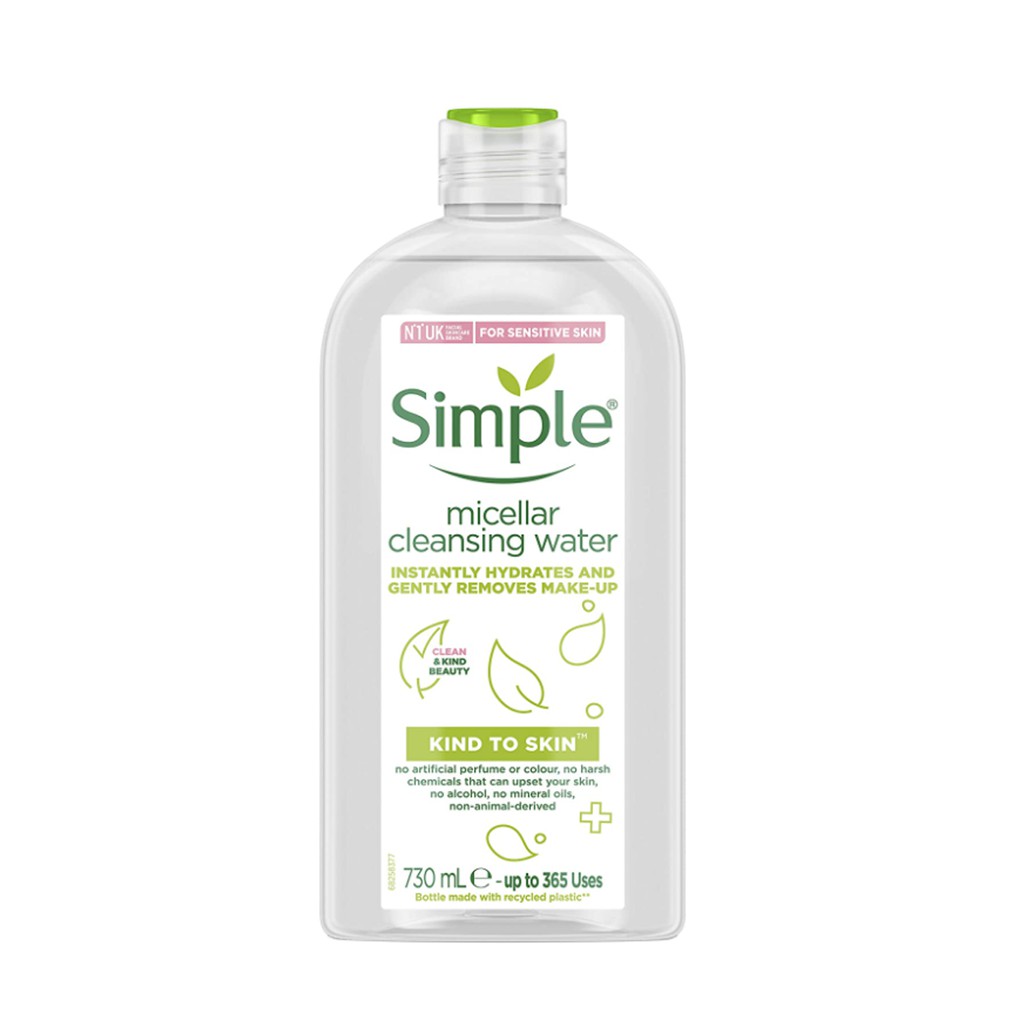 [TOP 1 SHOPEE] Nước tẩy trang Simple Micellar Cleansing Water (Bill Anh)