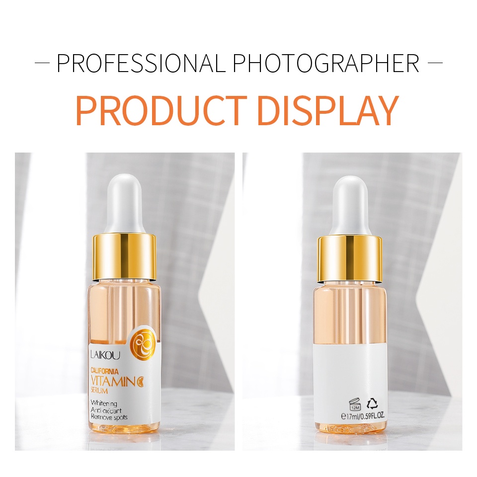 Bộ 5 Serum Vitamin C Làm Sáng Da Dưỡng Ẩm LAIKOU 17ml