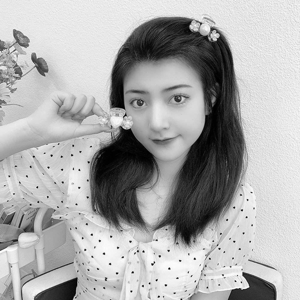 IVORY Kẹp Tóc Đính Ngọc Trai Hình Trái Tim Mini Phong Cách Hàn Quốc