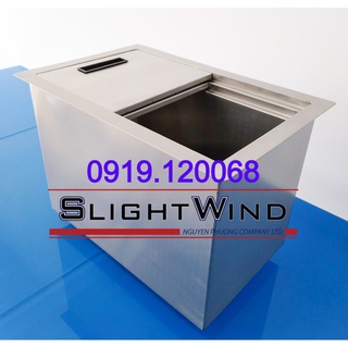 Thùng đá âm bàn chứa 30kg đá 605 x 395 x 400mm