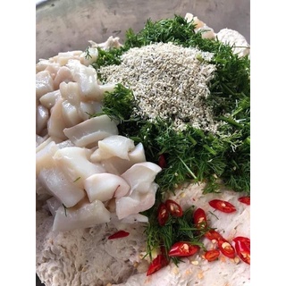 Chả cá thu pha mực Hạ Long