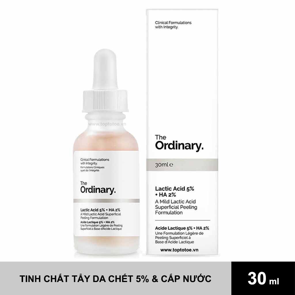 Tẩy da chết hóa học Lactic Acid + HA - The Ordinary 30ml