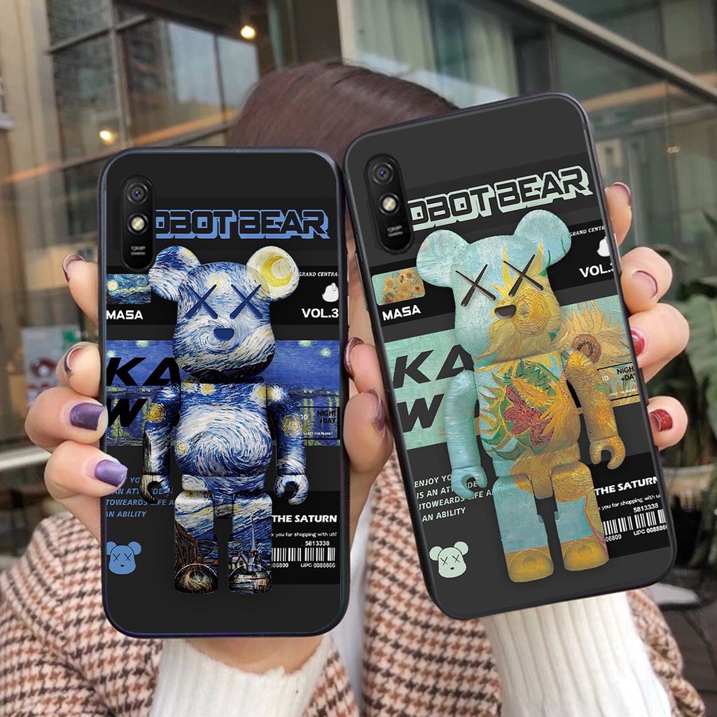 [HÀNG MỚI VỀ]ỐP LƯNG XIAOMI REDMI 7A/XIAOMI REDMI 8A/XIAOMI REDMI 9A IN HÌNH BEARBRICK CỰC ĐẸP-GIÁ RẺ