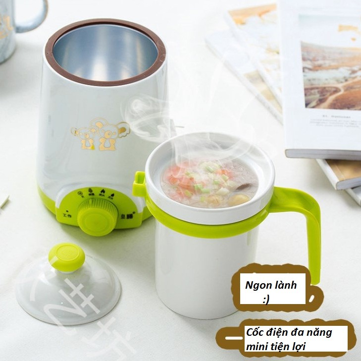 Cốc Điện Đa Năng Mini Tiện Lợi nấu cháo, soup dinh dưỡng, pha trà thảo dược....vvv...mọi người yêu thích