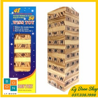 [NHẬP MÃ GIẢM GIÁ] Đồ Chơi Cho Bé- Bộ 54 Thanh Rút Gỗ Đồ Chơi Cho Trẻ Em - Cực Hot